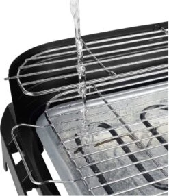 Princess 112250 Elektrische BBQ Met Zijplanken - BBQ - 40x25cm - Met En Zonder Statief Te Gebruiken - Met Zijplankjes - Ook Te Gebruiken Als Tafelgrill - 2200W -Barbecue Series Winkel 1037x1200