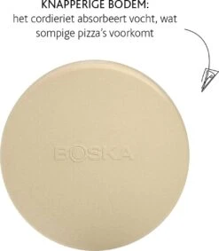 Boska Pizzasteen Deluxe - Voor Oven & BBQ - Knapperige Pizza's - Ø 29.5 Cm - BBQ Accessoires -Barbecue Series Winkel 1048x1200