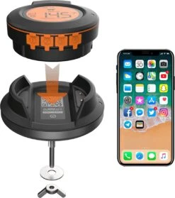 ToGrill - Smart Bluetooth Barbecue Dome Thermometer Met 2 Probes AT-02 | Draadloze Slimme BBQ Vleesthermometer Met App | -Barbecue Series Winkel 1061x1200