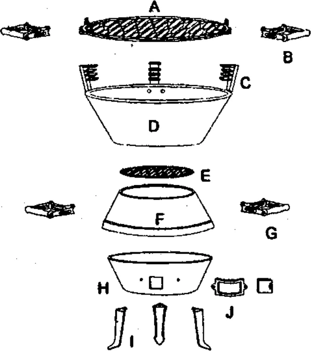 Potkachel Houtskoolbarbecue - 35 cm - Gietijzer Potkachel Houtskoolbarbecue - 35 Cm - Gietijzer -Barbecue Series Winkel 1063x1200 5