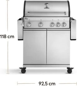 Burnhard Gas BBQ Big FRED Deluxe - 4 Branders - Incl. Keramische Infraroodbrander & Afdekhoes - Deluxe -Barbecue Series Winkel 1063x1200 6