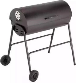BBQ XL Houtskoolbarbecue - Cilindervorm - Grilloppervlak (LxB) 71 X 35 Cm - Zwart -Barbecue Series Winkel 1089x1200