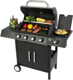 El Fuego San Angelo 4.1 Gasbarbecue - 5 Branders - Zwart -Barbecue Series Winkel 1105x1200