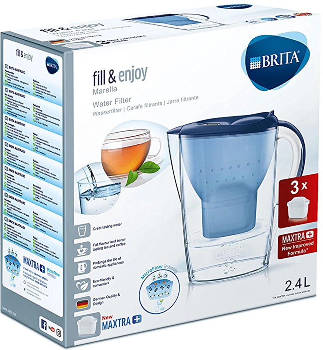BRITA - Waterfilterkan Marella Cool - Blauw - 2,4L BRITA - Waterfilterkan Marella Cool - Blauw - 2,4L -Barbecue Series Winkel 1106x1200 1