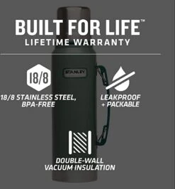 Stanley The Legendary Classic Bottle 0,75L - Thermosfles - Hammertone Green 6 Stanley The Legendary Classic Bottle 0,75L - Thermosfles - Hammertone Green -Barbecue Series Winkel 1113x1200 8