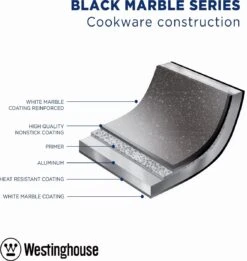 Westinghouse Ovenschaal Braadslede - Ø 30 Cm - Zwart Marmer -Barbecue Series Winkel 1134x1200 1