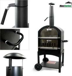 MaxxGarden Pizza Oven - Smoker Barbecue Op Hout, Houtskool Of Pellets - 45 X 65 X 158cm 4 MaxxGarden Pizza Oven - Smoker Barbecue Op Hout, Houtskool Of Pellets - 45 X 65 X 158cm -Barbecue Series Winkel 1137x1200 4