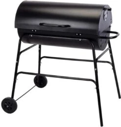 BBQ XL Houtskoolbarbecue - Cilindervorm - Grilloppervlak (LxB) 71 X 35 Cm - Zwart -Barbecue Series Winkel 1141x1200