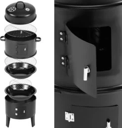 Merkloos Monzana Barbecue-ROKER-Grill-Oven -Barbecue Series Winkel 1142x1200 4