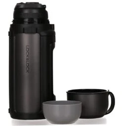 Lock&Lock Thermoskan - Isoleerkan - Thee En Koffie - Lekvrij - 1,5 Liter - RVS - Inklapbaar Handvat - Zwart -Barbecue Series Winkel 1161x1200 1