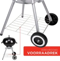 BBQ Collection Houtskoolbarbecue - Kogelbarbecue 45 X 60 Centimeter - Ronde Barbecue - Barbecue Op Wielen - Zwart - Metaal -Barbecue Series Winkel 1169x1200 3