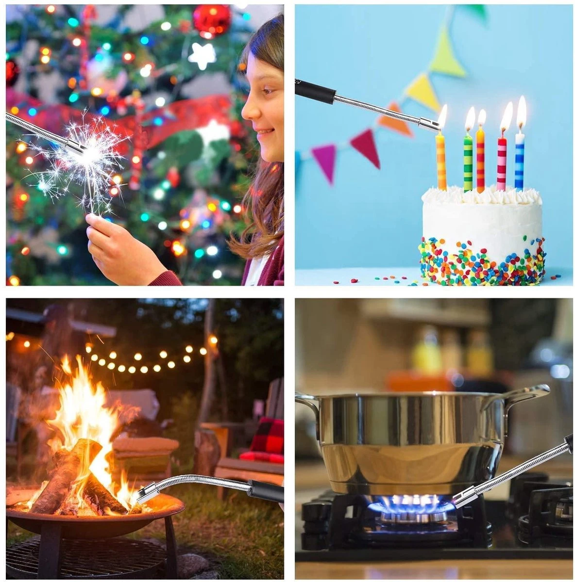 Elektrische aansteker – USB oplaadbaar - Blauw – fornuis – BBQ – openhaard – lange flexibele aansteker Elektrische Aansteker – USB Oplaadbaar - Blauw – Fornuis – BBQ – Openhaard – Lange Flexibele Aansteker -Barbecue Series Winkel