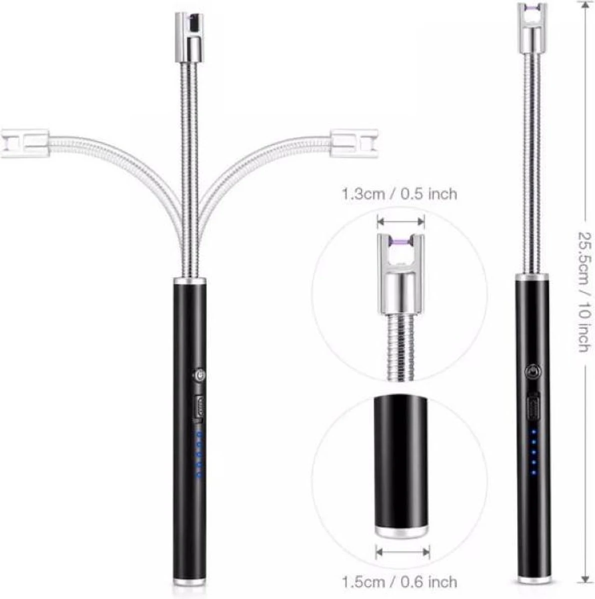 Arc flexibele elektrische plasma aansteker voor keuken, kaars of bbq. Oplaadbaar via USB Arc Flexibele Elektrische Plasma Aansteker Voor Keuken, Kaars Of Bbq. Oplaadbaar Via USB -Barbecue Series Winkel