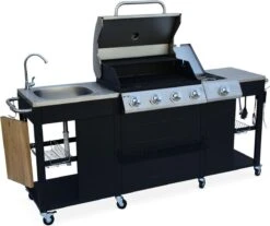 Alice's Garden Gas BBQ D'Artagnan - Zwart - 5 Branders - Buitenkeuken -Barbecue Series Winkel 1200x1005 2