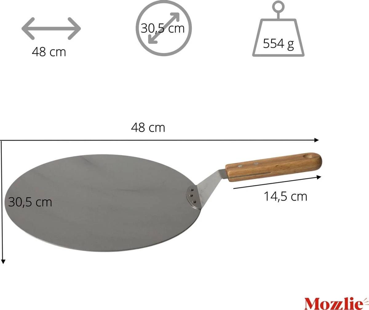 Pizzaschep 30 cm voor oven of BBQ - rond - RVS - met houten handvat Pizzaschep 30 Cm Voor Oven Of BBQ - Rond - RVS - Met Houten Handvat -Barbecue Series Winkel 1200x1007 1