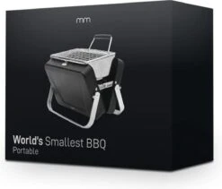 Mikamax Draagbare Mini BBQ - Barbecue - 's Werelds Kleinste Barbecue - Past In Je Broekzak - 18 × 6 × 15,5 Cm - 714 Gram - Mat Zwart -Barbecue Series Winkel 1200x1023