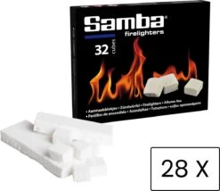 Samba Aanmaakblokjes Wit - Kerosine - 896 Stuks - Omdoos -Barbecue Series Winkel 1200x1038