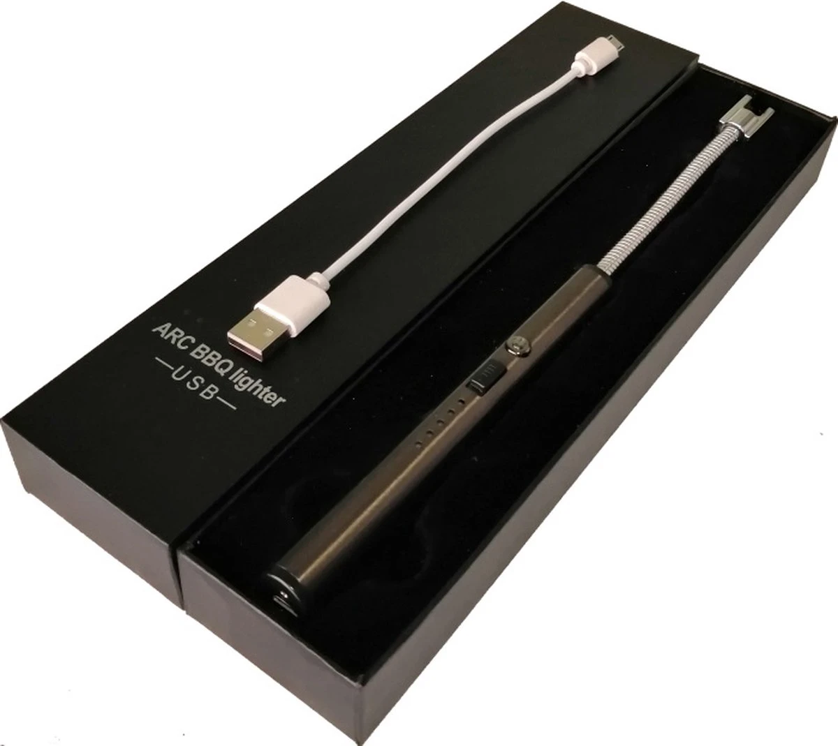 Arc flexibele elektrische plasma aansteker voor keuken, kaars of bbq. Oplaadbaar via USB Arc Flexibele Elektrische Plasma Aansteker Voor Keuken, Kaars Of Bbq. Oplaadbaar Via USB -Barbecue Series Winkel