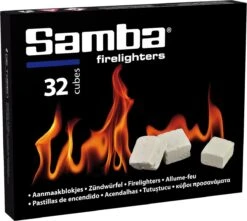 Samba Aanmaakblokjes Wit - Kerosine - 896 Stuks - Omdoos -Barbecue Series Winkel 1200x1073
