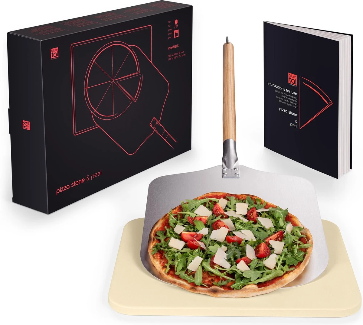 Blumtal - Pizzasteen met XL Pizza Schep - Professionele Pizza Set - Cordieriet Pizza Stone Blumtal - Pizzasteen Met XL Pizza Schep - Professionele Pizza Set - Cordieriet Pizza Stone -Barbecue Series Winkel 1200x1075 1