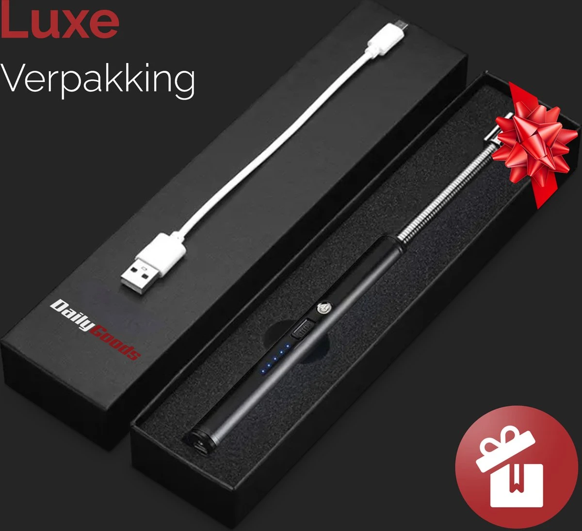 Dailygoods® Elektrische Aansteker - Plasma Aansteker - Oplaadbaar - Gift Set - Zwart Dailygoods® Elektrische Aansteker - Plasma Aansteker - Oplaadbaar - Gift Set - Zwart -Barbecue Series Winkel