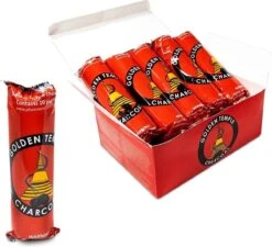 Houtskool Tabletten - Golden Temple - 3.3cm - 100 Stuks -Barbecue Series Winkel 1200x1095 1