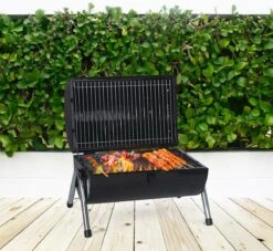 MaxxGarden BBQ - Houtskool Barbecue - Smoker Barbecue - Grilloppervlak (LxB) 38 X 52 Cm - Met Dubbel Grill Vlak - Zwart -Barbecue Series Winkel 1200x1105