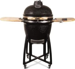 Patton - Kamado 21" - Premium Black - Keramische Barbecue - Incl. Bluetooth Kerntemperatuurmeter - LED Verlichting - Large - Compleet - Zwart -Barbecue Series Winkel 1200x1111