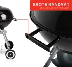 BBQ Collection Houtskoolbarbecue - Kogelbarbecue 45 X 60 Centimeter - Ronde Barbecue - Barbecue Op Wielen - Zwart - Metaal -Barbecue Series Winkel 1200x1116 3