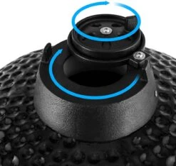 Patton - Kamado 21" - Premium Black - Keramische Barbecue - Incl. Bluetooth Kerntemperatuurmeter - LED Verlichting - Large - Compleet - Zwart -Barbecue Series Winkel 1200x1137 2