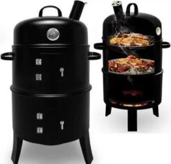 Merkloos Monzana Barbecue-ROKER-Grill-Oven -Barbecue Series Winkel 1200x1149 1