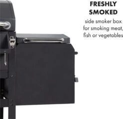 Klarstein Kingsville Double Barbecue - Houtskool- En Gasbarbecue - Smoker BBQ - Inclusief Deksels En Thermometer - Met 2 Roosters - Zwart 7 Klarstein Kingsville Double Barbecue - Houtskool- En Gasbarbecue - Smoker BBQ - Inclusief Deksels En Thermometer - Met 2 Roosters - Zwart -Barbecue Series Winkel 1200x1161 1