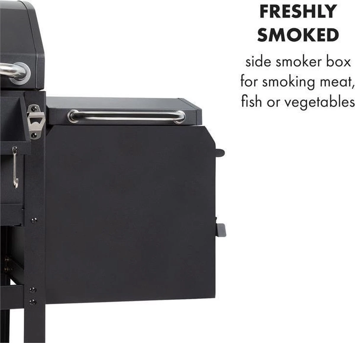 Klarstein Kingsville Double barbecue - Houtskool- en gasbarbecue - Smoker BBQ - Inclusief deksels en thermometer - Met 2 roosters - Zwart Klarstein Kingsville Double Barbecue - Houtskool- En Gasbarbecue - Smoker BBQ - Inclusief Deksels En Thermometer - Met 2 Roosters - Zwart -Barbecue Series Winkel 1200x1161 1