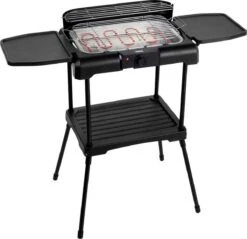 Princess 112250 Elektrische BBQ Met Zijplanken - BBQ - 40x25cm - Met En Zonder Statief Te Gebruiken - Met Zijplankjes - Ook Te Gebruiken Als Tafelgrill - 2200W -Barbecue Series Winkel 1200x1163 1