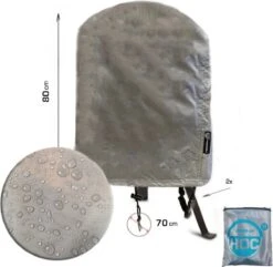 COVER UP HOC Diamond Bbq Hoes Rond - 70x80 Cm - Waterdicht Met Stormbanden En Trekkoord - Geschikt Voor O.a. Kamado, Big Green Egg, Grill Guru, The Bastard, Patton,Weber -Barbecue Series Winkel 1200x1170 5
