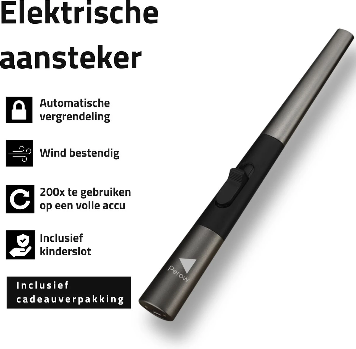 Oplaadbare Lange Elektrische Aansteker - Duurzame Plasma Aansteker – Luxe Aansteker - Inclusief Cadeauverpakking - BBQ – Kaarsen - Zwart Oplaadbare Lange Elektrische Aansteker - Duurzame Plasma Aansteker – Luxe Aansteker - Inclusief Cadeauverpakking - BBQ – Kaarsen - Zwart -Barbecue Series Winkel 1200x1177 2