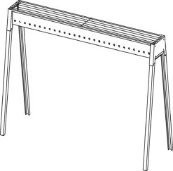 Spiedini Saté-bbq Bali 80 - Saté Houtskoolbarbecue Met Horizontaal Rooster - 80 Cm Lang, 11 Cm Breed - Materiaal: Gealuminiseerd Ijzer -Barbecue Series Winkel 1200x1179 5