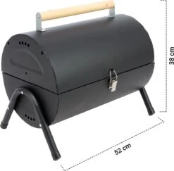 MaxxGarden BBQ - Houtskool Barbecue - Smoker Barbecue - Grilloppervlak (LxB) 38 X 52 Cm - Met Dubbel Grill Vlak - Zwart -Barbecue Series Winkel 1200x1182 3
