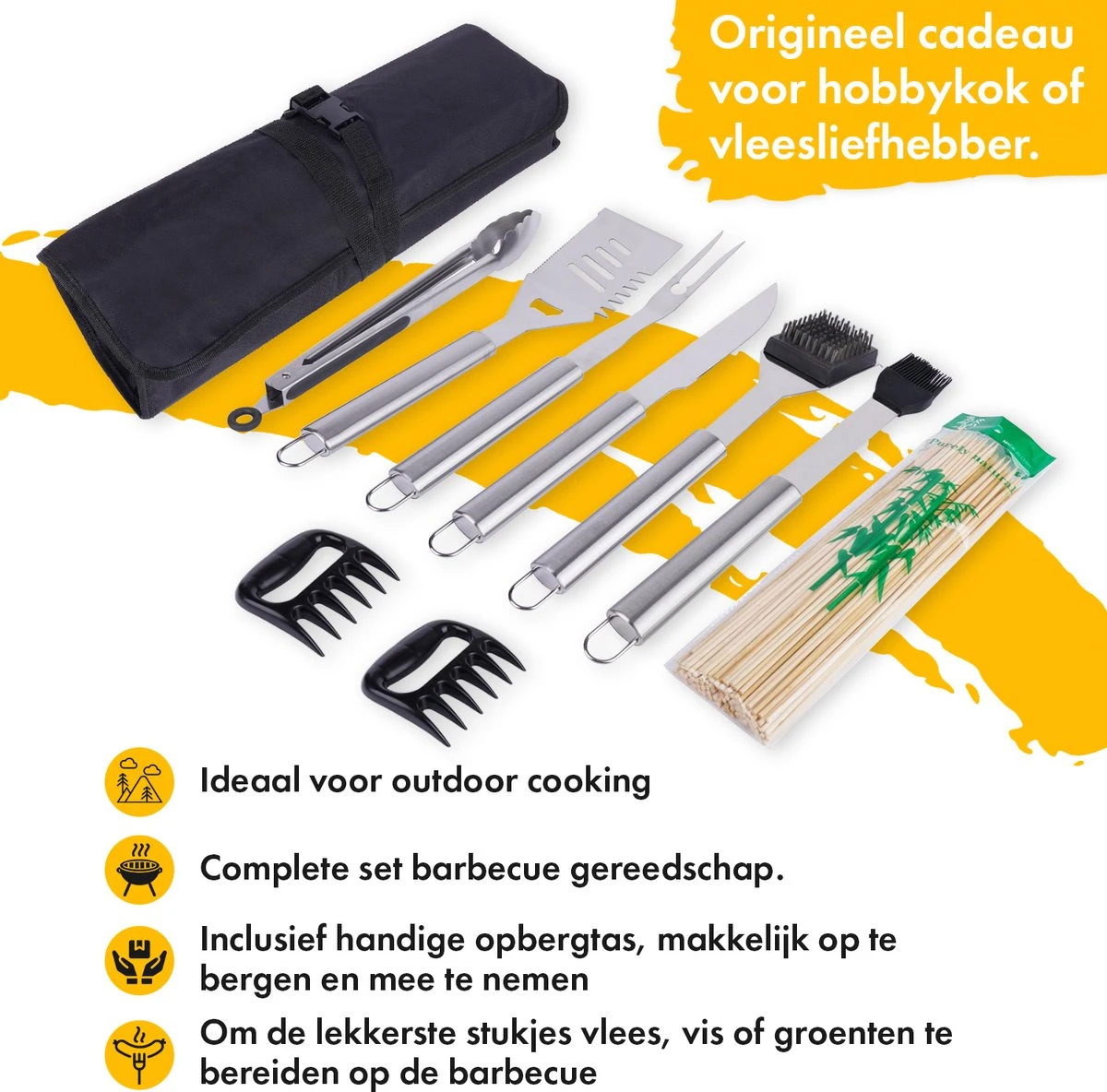 BBQ Accesoires Set Gereedschap Tang Borstel Barbecue Kookgerei - 10 delig BBQ Accesoires Set Gereedschap Tang Borstel Barbecue Kookgerei - 10 Delig -Barbecue Series Winkel 1200x1184 2