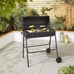 BBQ XL Houtskoolbarbecue - Cilindervorm - Grilloppervlak (LxB) 71 X 35 Cm - Zwart -Barbecue Series Winkel 1200x1191 5