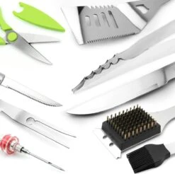 Saveur Royal® 35-delige Barbecue Gereedschapset In Roestvrij Staal - BBQ Grill Set Met Draagtas - Barbecuegerei-sets - Barbecue Accessoires Gereedschap - 35-delig -Barbecue Series Winkel 1200x1195 1