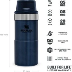 Stanley Classic Trigger-Action Thermosfles - 0.35L- Nightfall -Barbecue Series Winkel 1200x1197 12