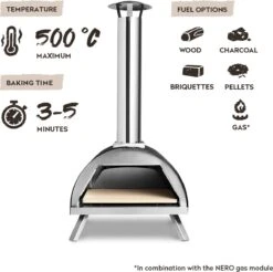 Burnhard Pizzaoven Voor Buiten - Nero -Barbecue Series Winkel 1200x1197 8
