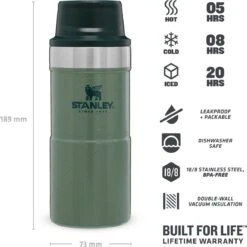 Stanley Trigger-Action Travel Mug 0.35L - Thermosfles - Hammertone Green 2 Stanley Trigger-Action Travel Mug 0.35L - Thermosfles - Hammertone Green -Barbecue Series Winkel 1200x1198 11
