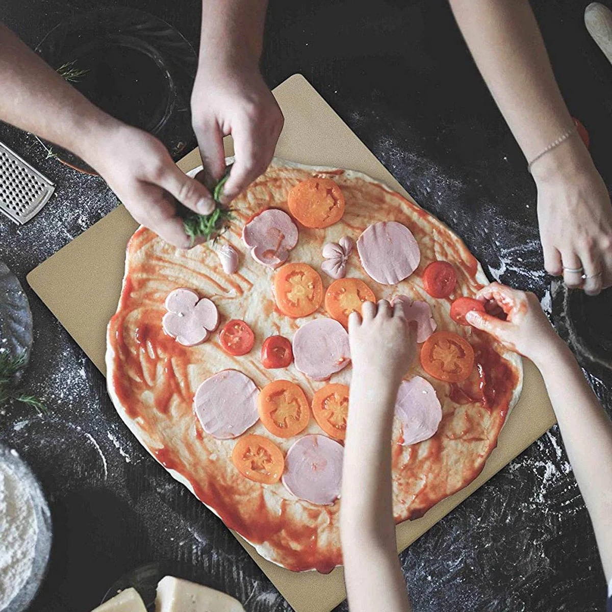 Buxibo 2in1 Pizzasteen - Voor BBQ & Oven - Inclusief Serveer Plank - Pizzabord/Pizzaplank - 30.5 x 38.1 x 1.4 cm Buxibo 2in1 Pizzasteen - Voor BBQ & Oven - Inclusief Serveer Plank - Pizzabord/Pizzaplank - 30.5 X 38.1 X 1.4 Cm -Barbecue Series Winkel 1200x1200 10