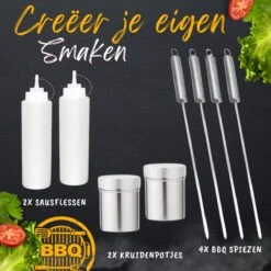 BBQ Gereedschapset - Opbergtas - BBQ Accessoires - BBQ Tang - BBQ Set - BBQ Borstel - BBQ Gereedschap - Roestvrij Staal -Barbecue Series Winkel 1200x1200 113