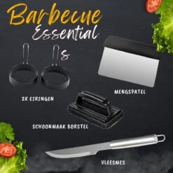 BBQ Gereedschapset - Opbergtas - BBQ Accessoires - BBQ Tang - BBQ Set - BBQ Borstel - BBQ Gereedschap - Roestvrij Staal -Barbecue Series Winkel 1200x1200 114