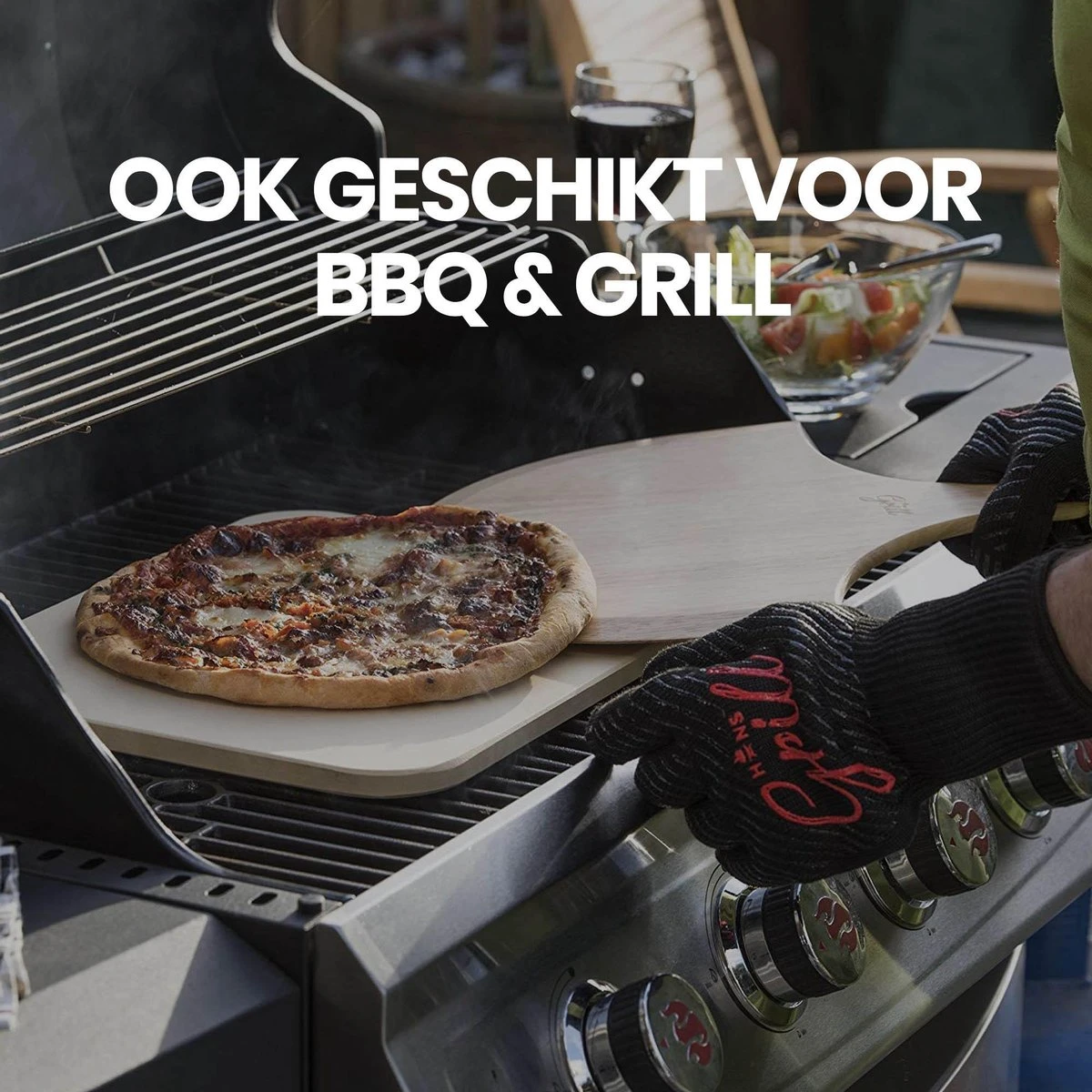 Buxibo 2in1 Pizzasteen - Voor BBQ & Oven - Inclusief Serveer Plank - Pizzabord/Pizzaplank - 30.5 x 38.1 x 1.4 cm Buxibo 2in1 Pizzasteen - Voor BBQ & Oven - Inclusief Serveer Plank - Pizzabord/Pizzaplank - 30.5 X 38.1 X 1.4 Cm -Barbecue Series Winkel 1200x1200 12