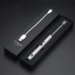 Oplaadbare Lange Elektrische Aansteker Buigbaar - Buigbare Aansteker - Duurzame Plasma Aansteker - Inclusief Cadeauverpakking - BBQ – Kaarsen – Zilver -Barbecue Series Winkel 1200x1200 143