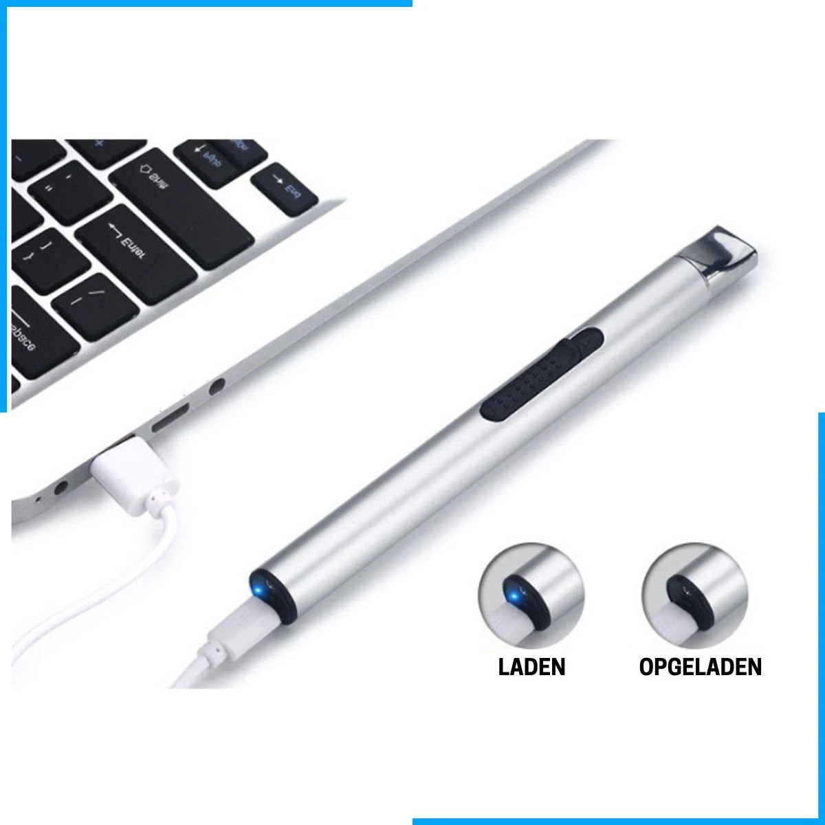 Aansteker Elektrisch - Plasma Aansteker - Aansteker voor kaarsen - Oplaadbaar met USB kabel - Windproof - SEVEND® Aansteker Elektrisch - Plasma Aansteker - Aansteker Voor Kaarsen - Oplaadbaar Met USB Kabel - Windproof - SEVEND® -Barbecue Series Winkel 1200x1200 157